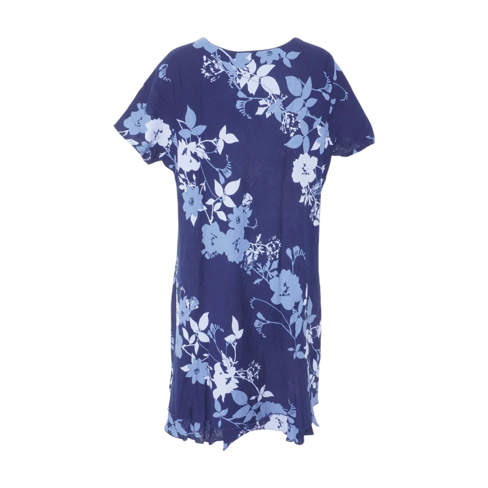 Navy Plus Floral Midi Dress - Image 2