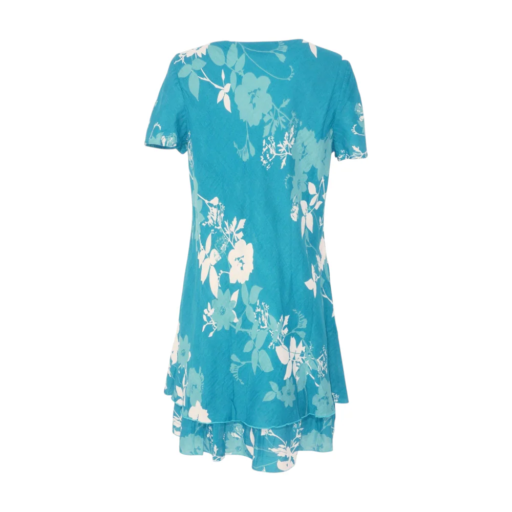 Blue Floral Midi Dress - Image 2