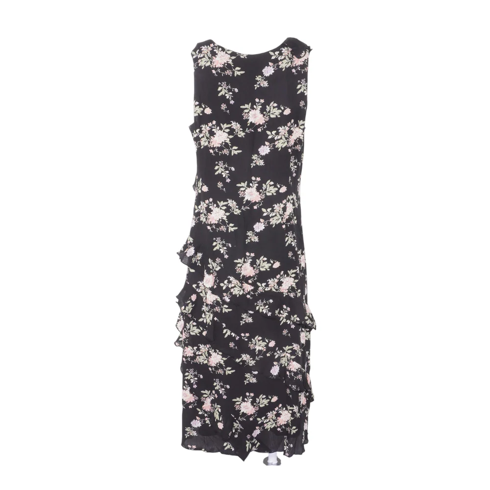 Black Floral Midi Dress - Image 2