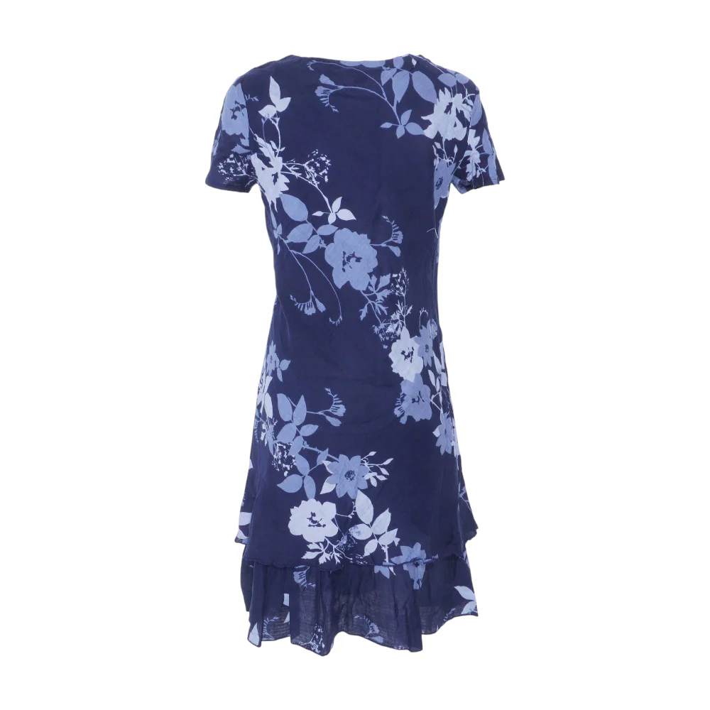 Navy Floral Midi Dress - Image 2