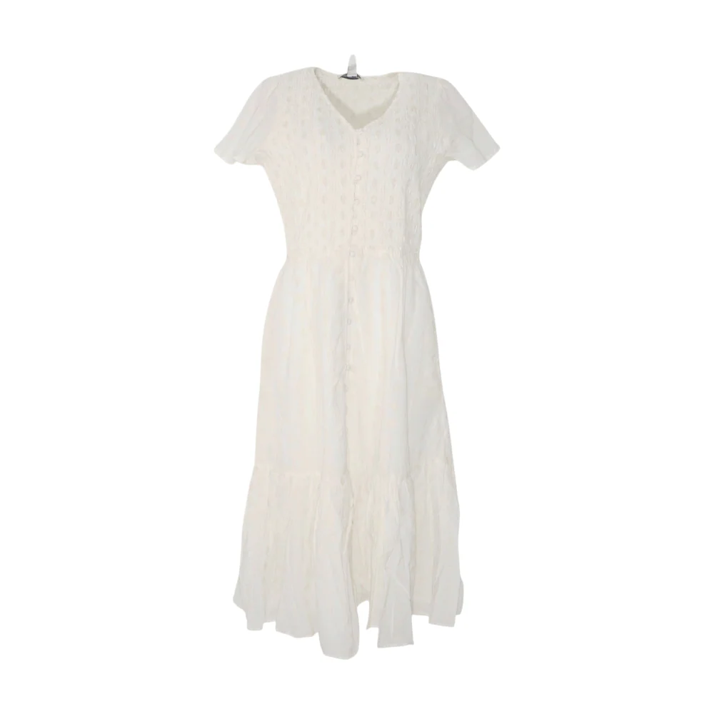 Ivory Petite Polka Dot Midi Dress