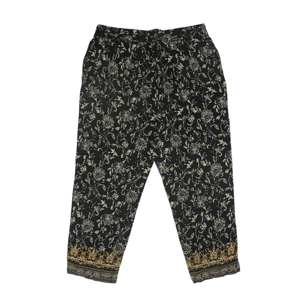 Black Floral Pants - Image 2