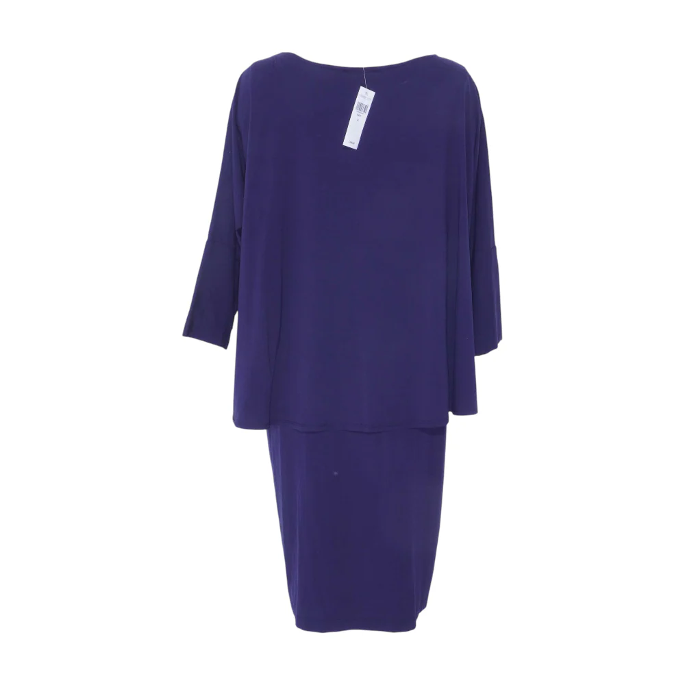 Navy Plus Midi Dress - Image 2
