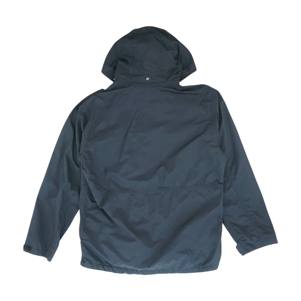 Black Solid Rain Coat - Image 2