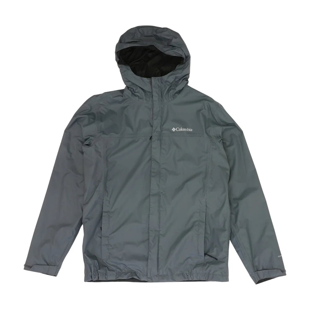 Gray Solid Rain Jacket