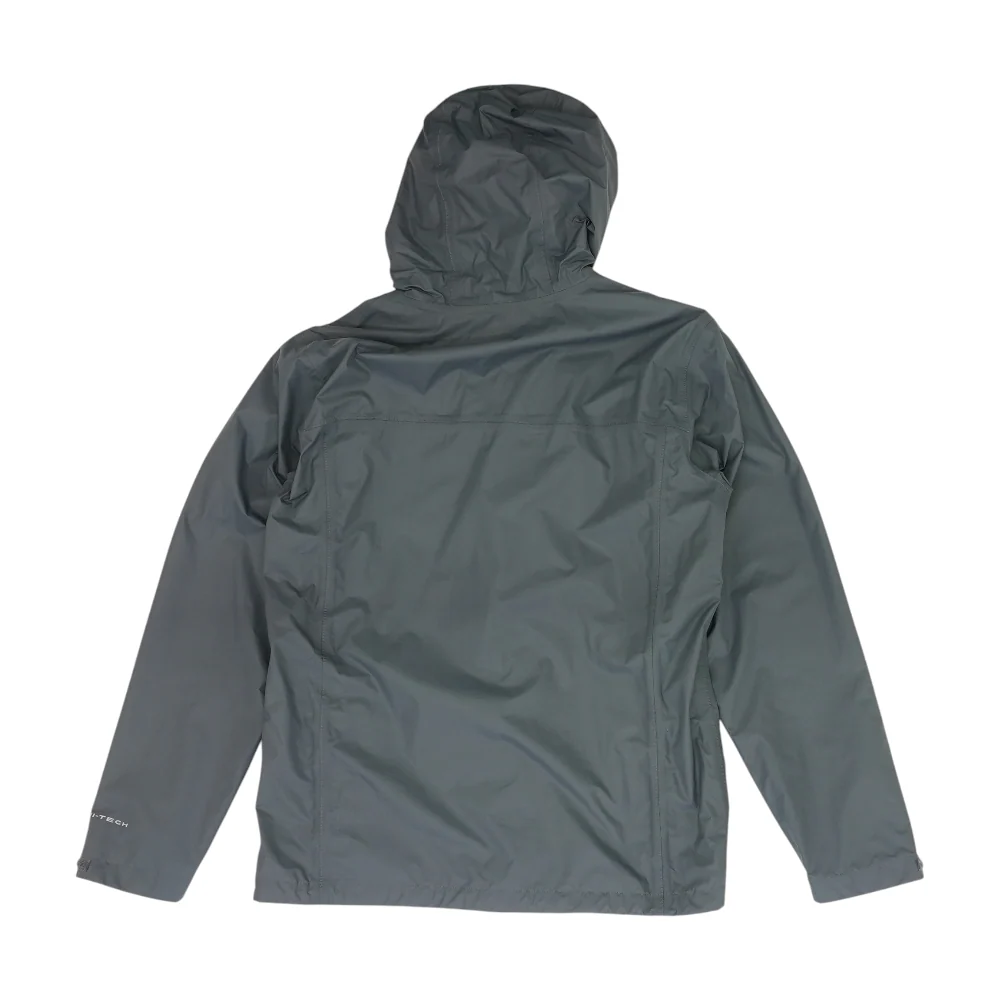 Gray Solid Rain Jacket - Image 2