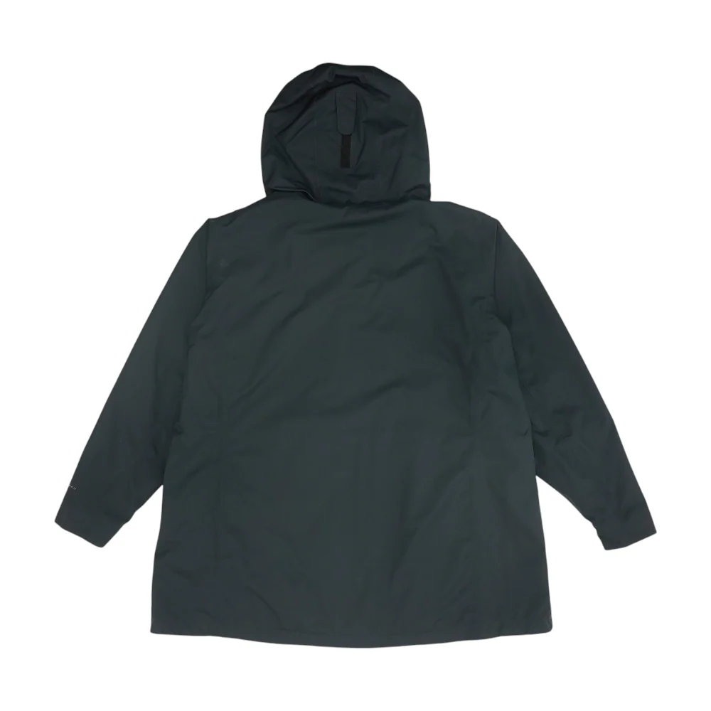 Black Solid Rain Jacket - Image 2