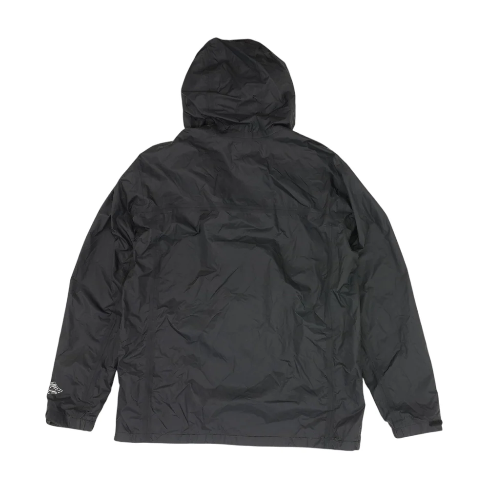 Black Solid Rain Jacket - Image 2