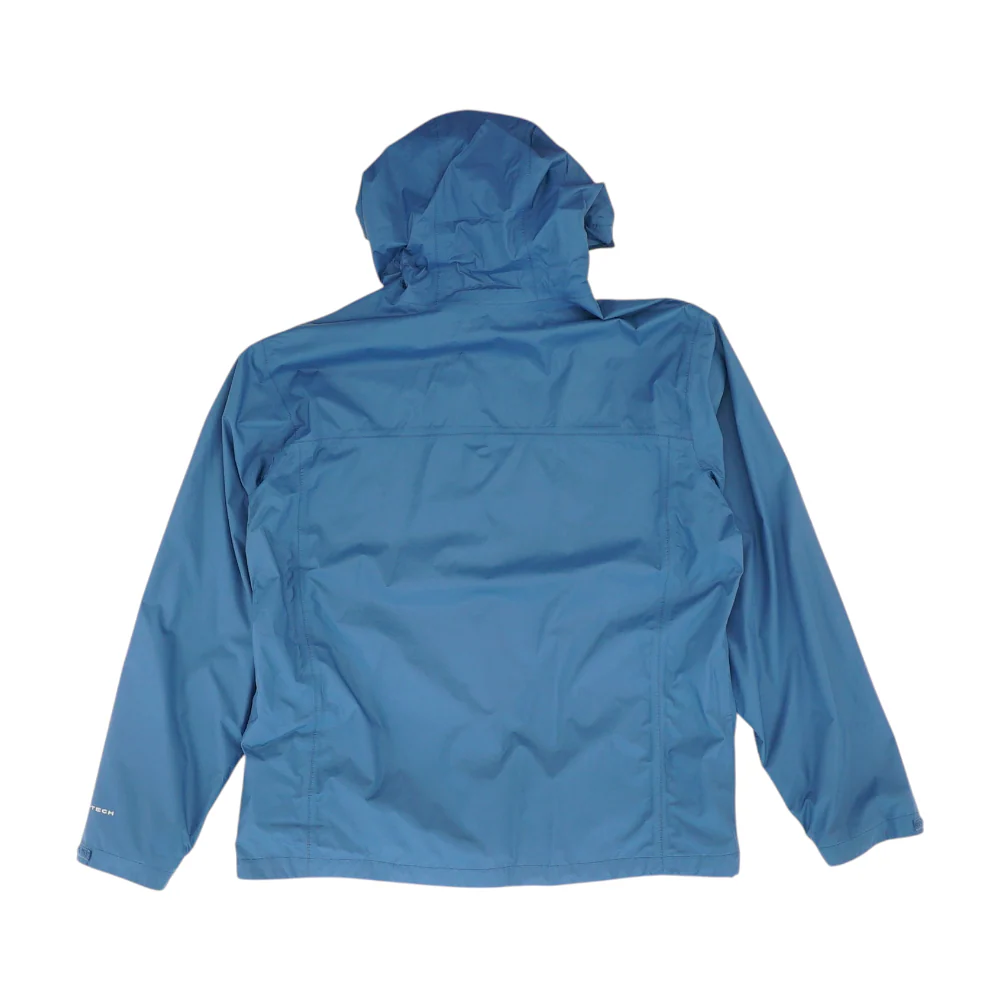 Blue Solid Rain Jacket - Image 2