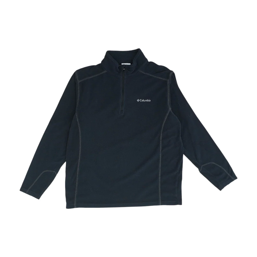 Black Solid 1/4 Zip Pullover