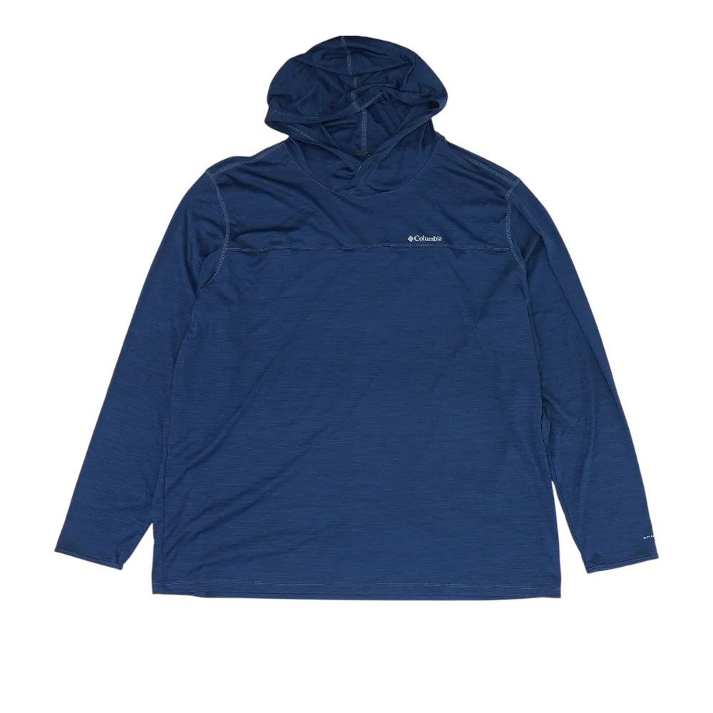 Blue Big & Tall Solid Hoodie Pullover