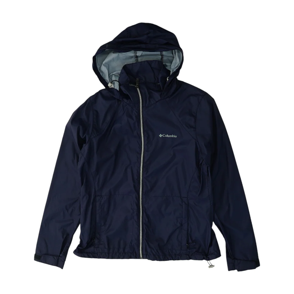 Navy Solid Rain Jacket