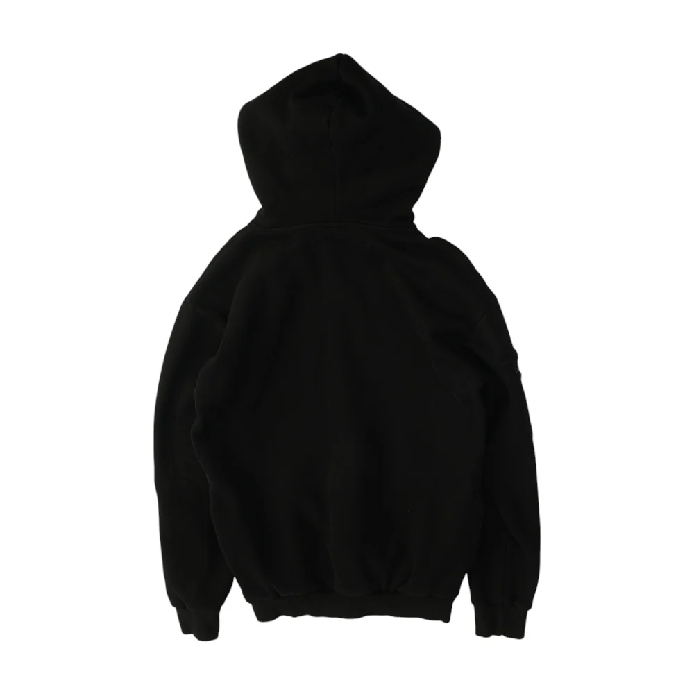 Black Solid Hoodie Pullover - Image 2