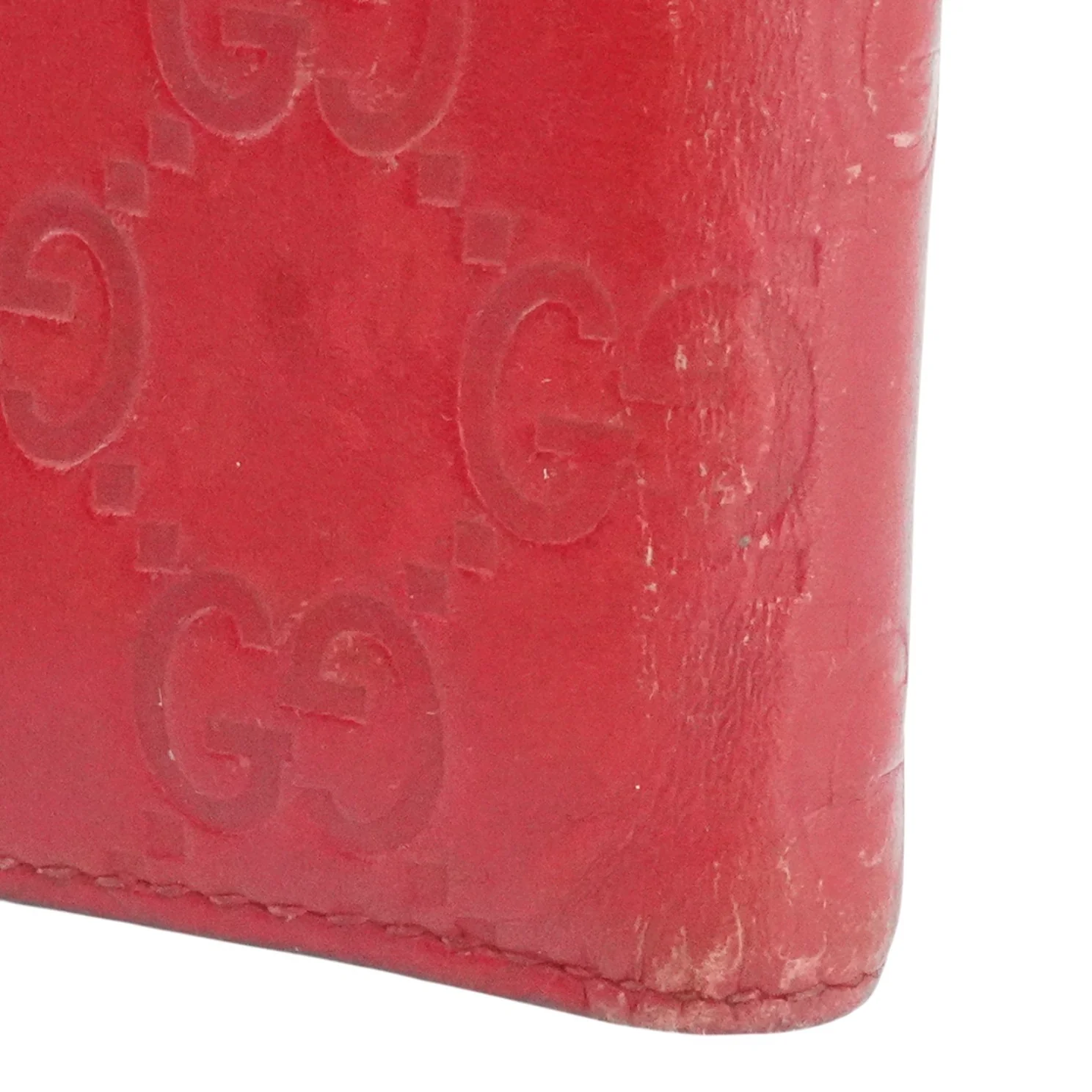 Guccissima Bi-Fold Wallet in Red - Image 6