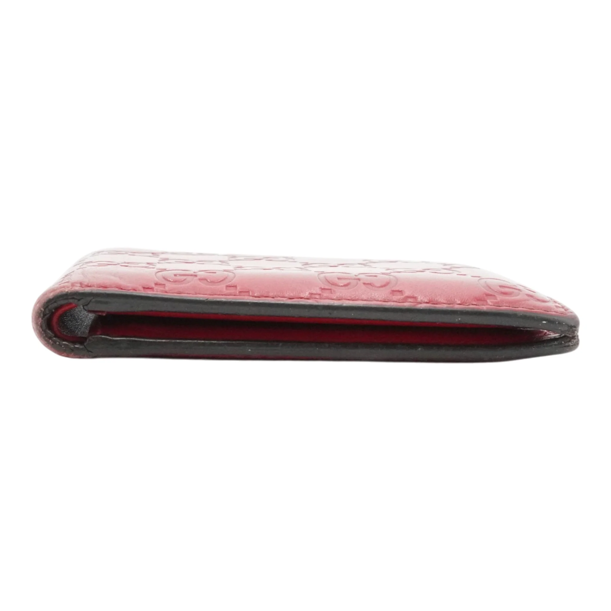 Guccissima Bi-Fold Wallet in Red - Image 8