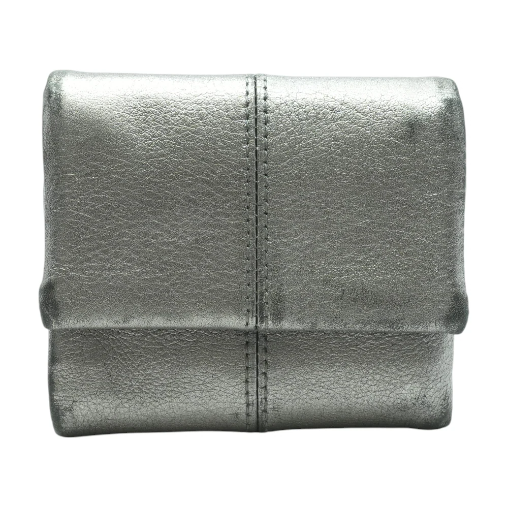 Silver Compact Wallet