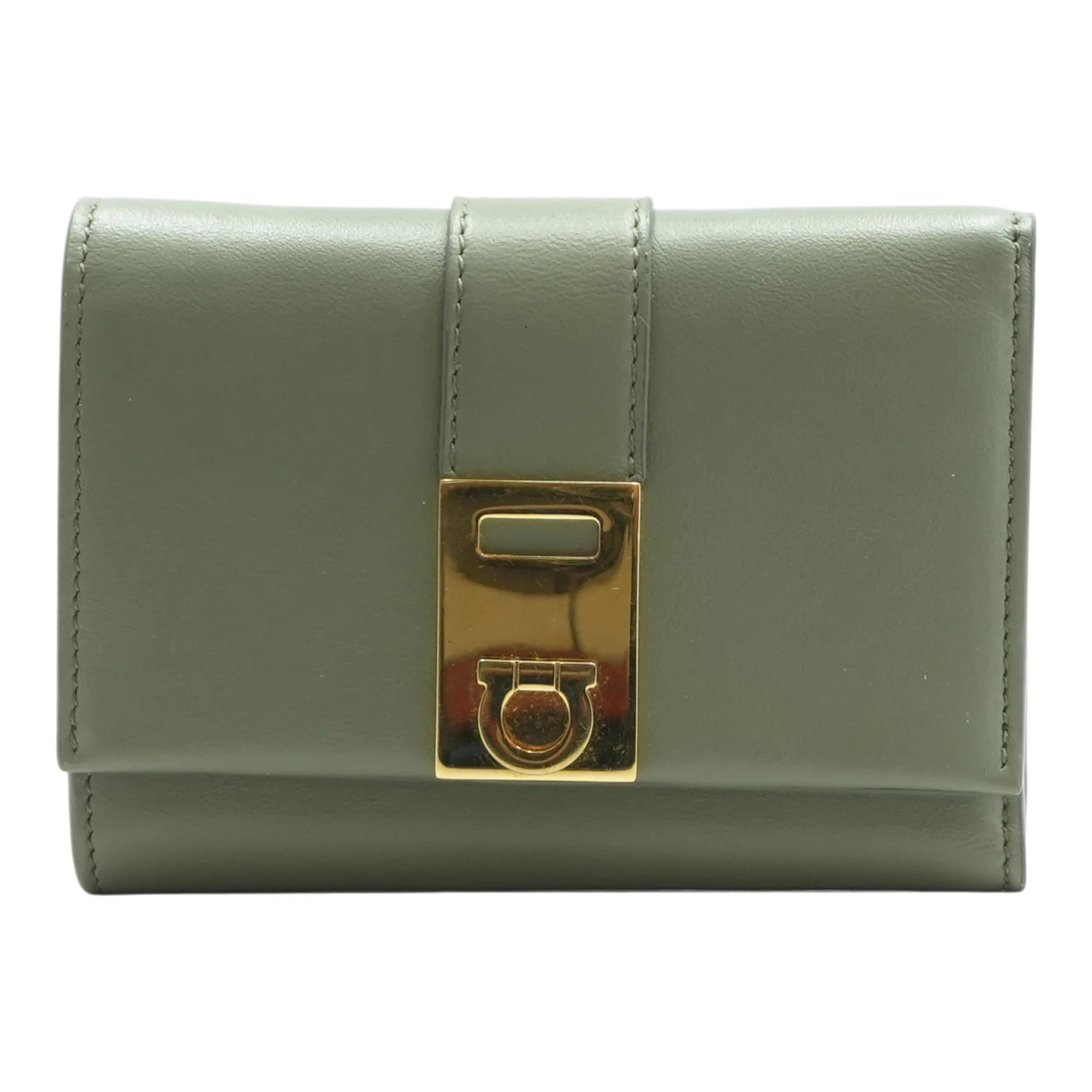 GreenHug Compact Wallet in Palmellato Calfskin