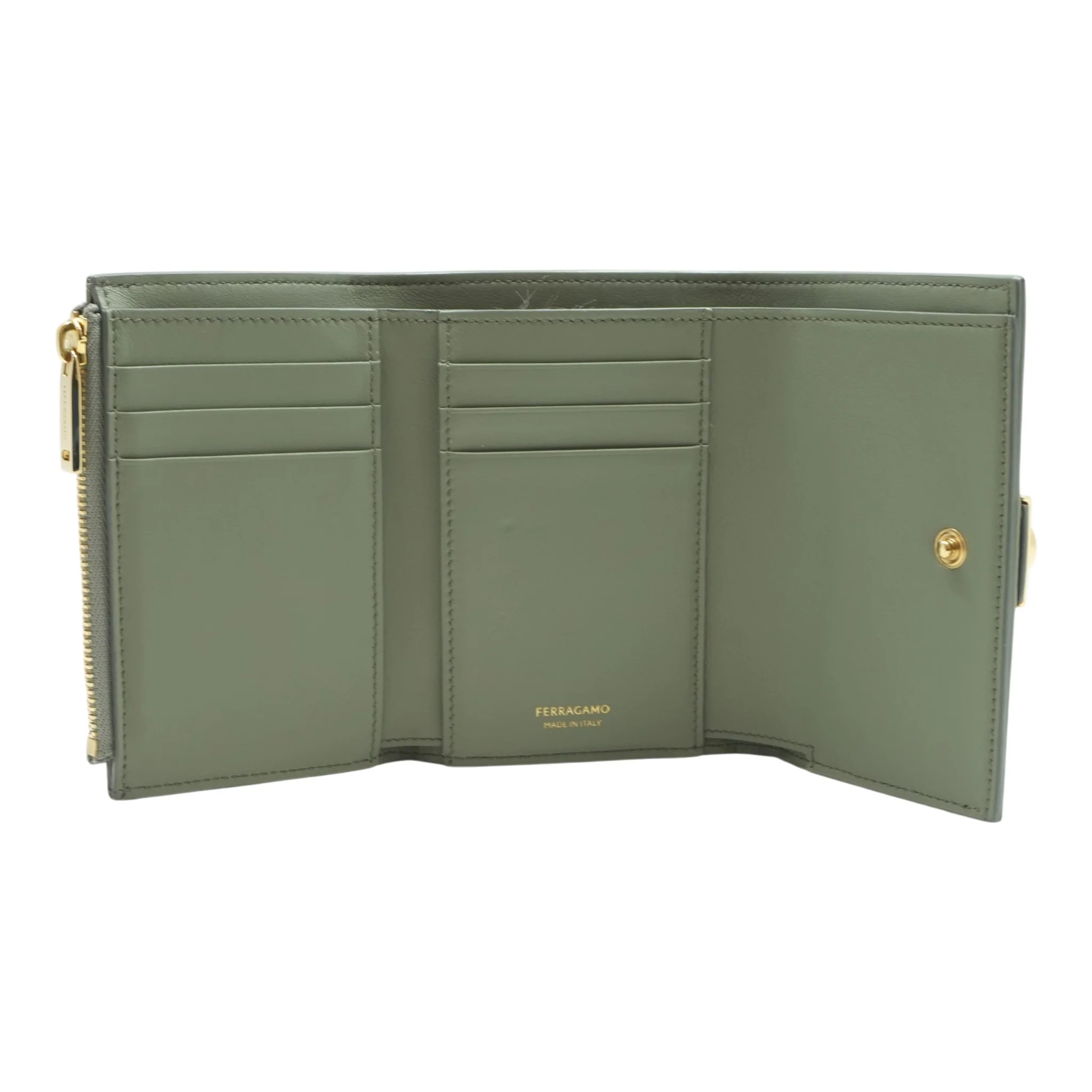 GreenHug Compact Wallet in Palmellato Calfskin - Image 4