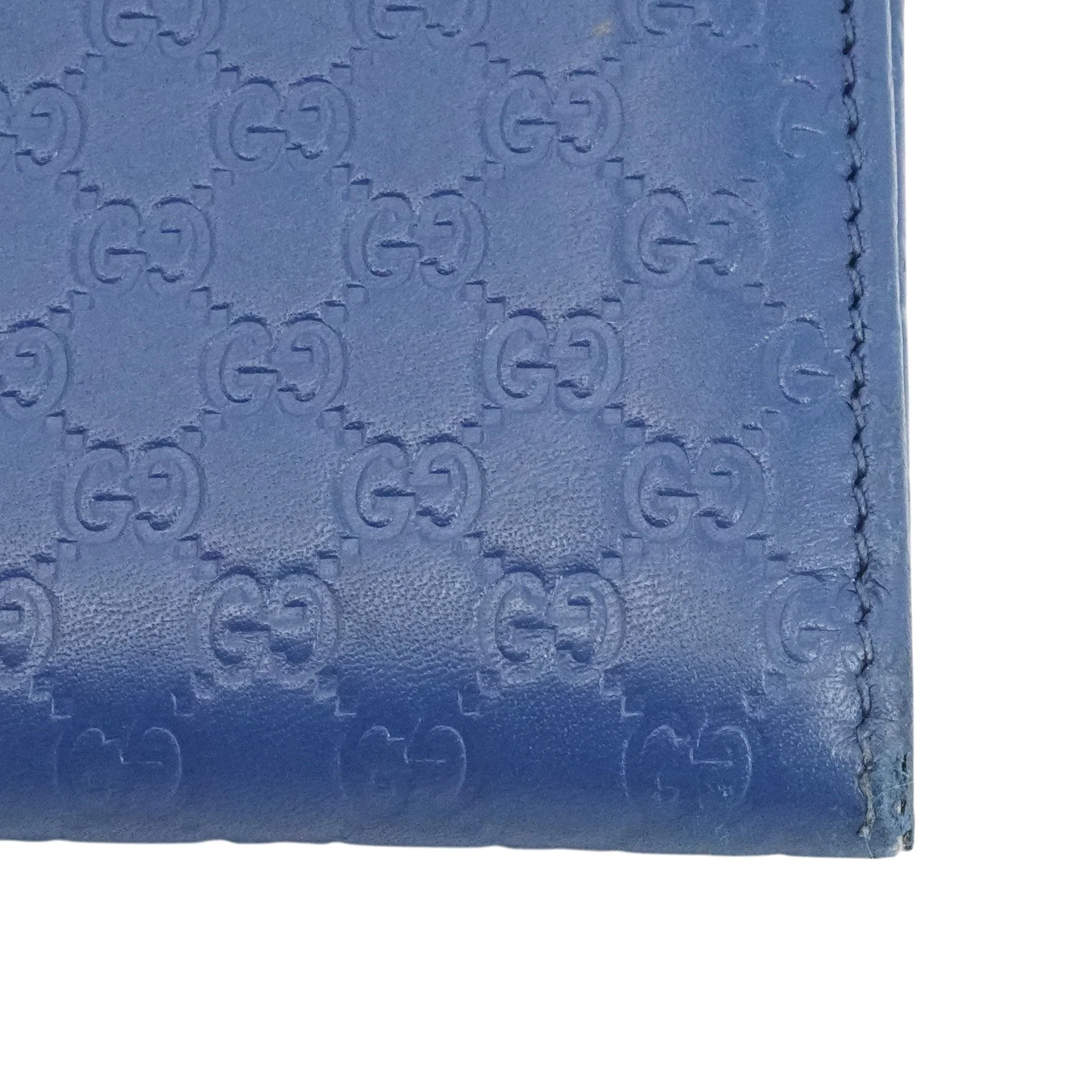 Blue Microguccissima Leather Continental Wallet - Image 6