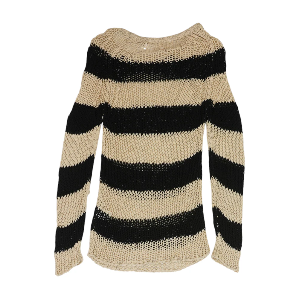 Beige Striped Cover-Up - Image 2