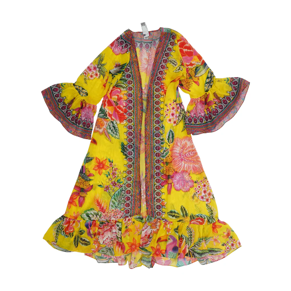 Yellow Floral Cover-Up