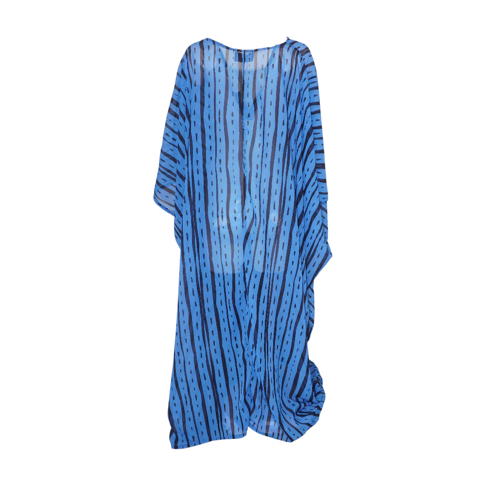 Blue Striped Cover-Up - Image 2
