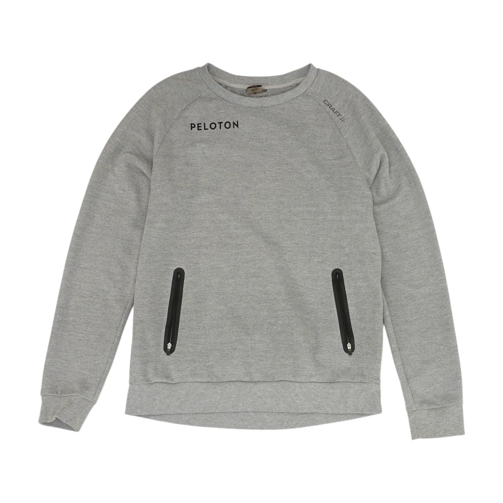 Gray Solid Sweatshirt Pullover