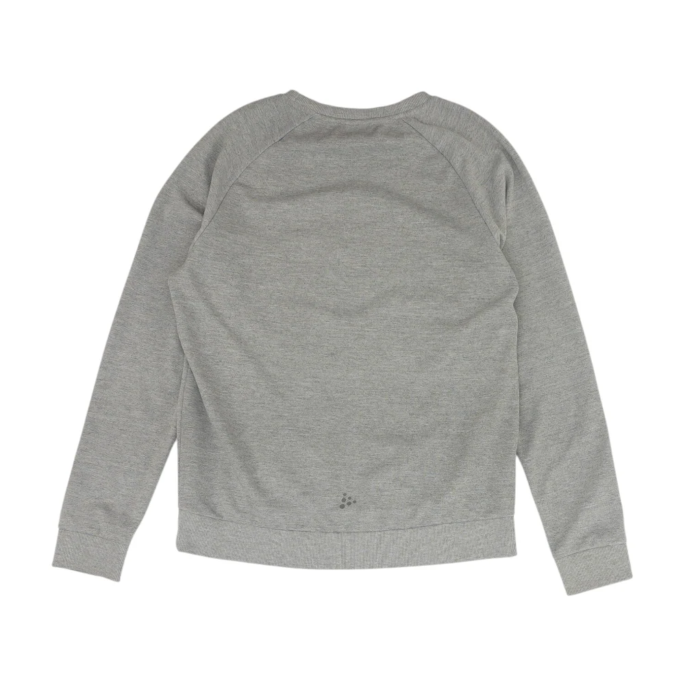 Gray Solid Sweatshirt Pullover - Image 2