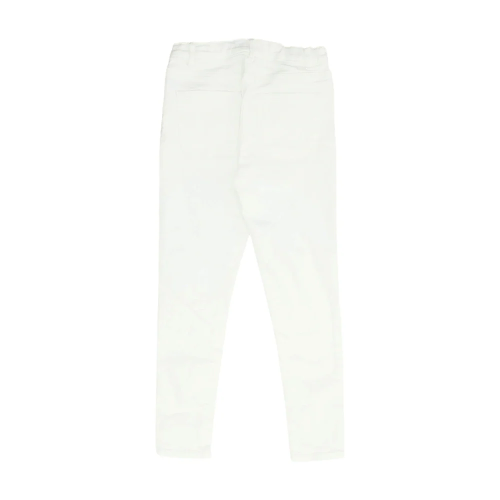White Solid Jeans - Image 2