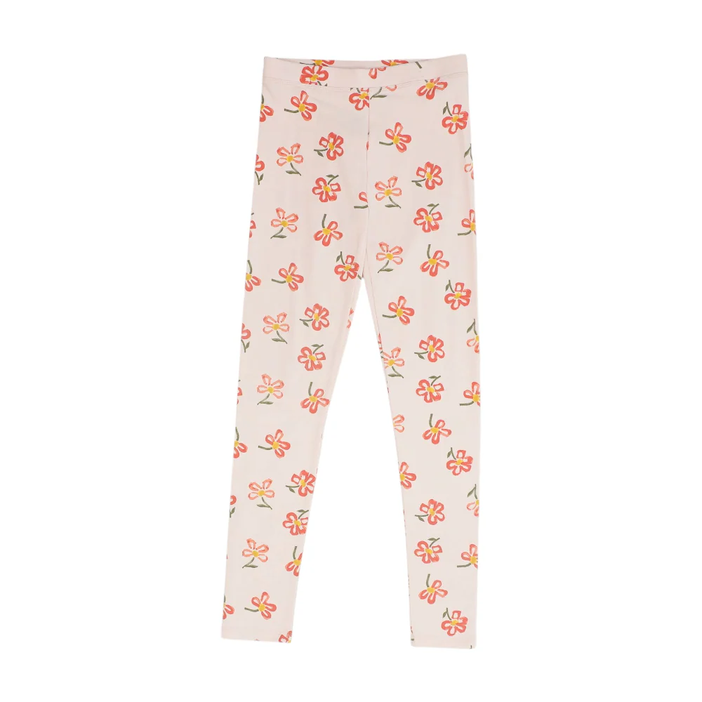 Pink Floral Fashion Leggings