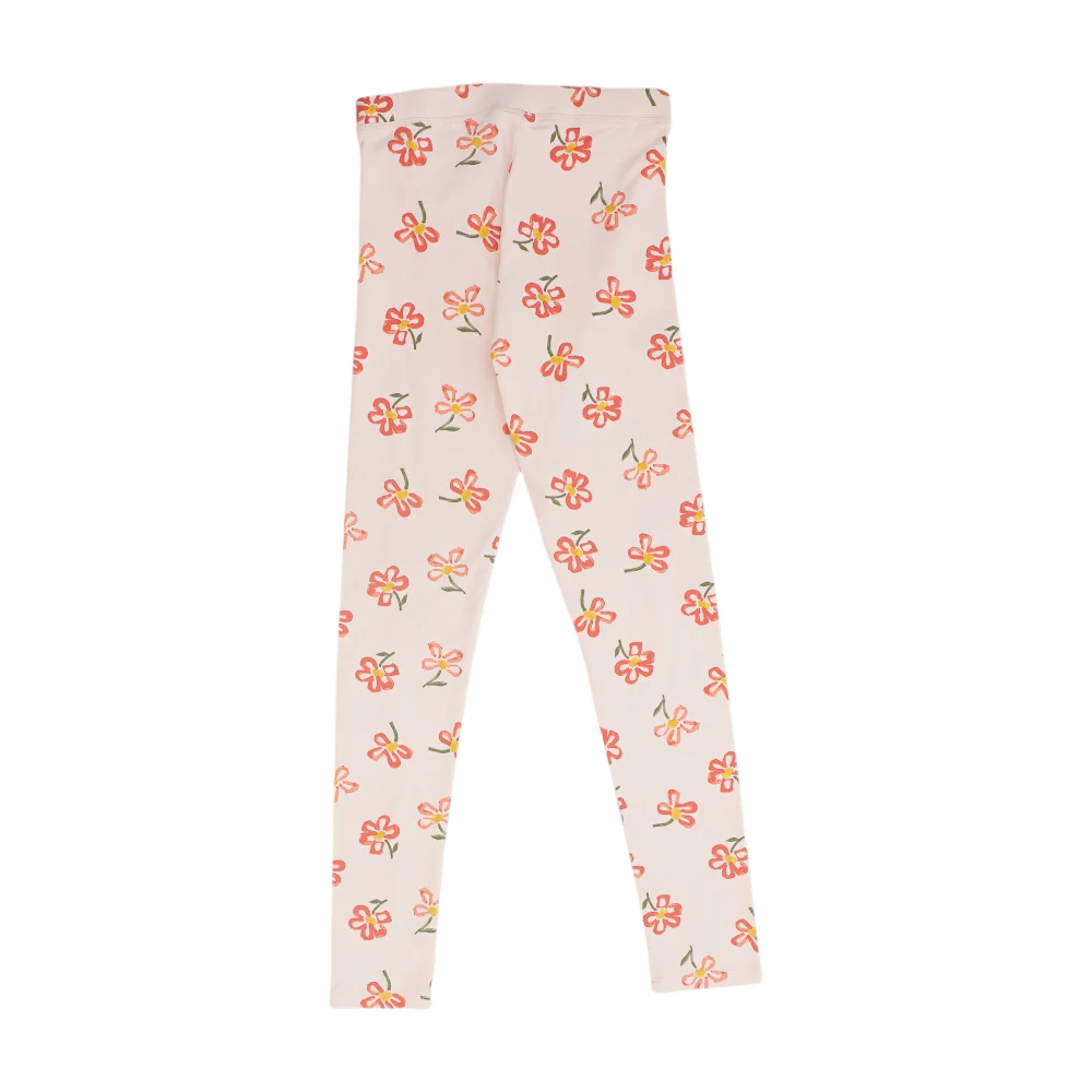 Pink Floral Fashion Leggings - Image 2