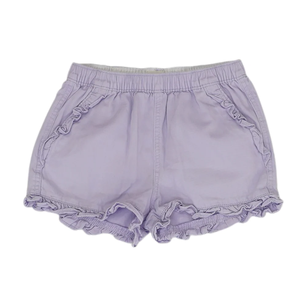 Purple Solid Chino Shorts