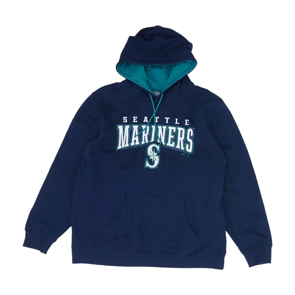 Navy Seattle Mariners Solid Hoodie Pullover