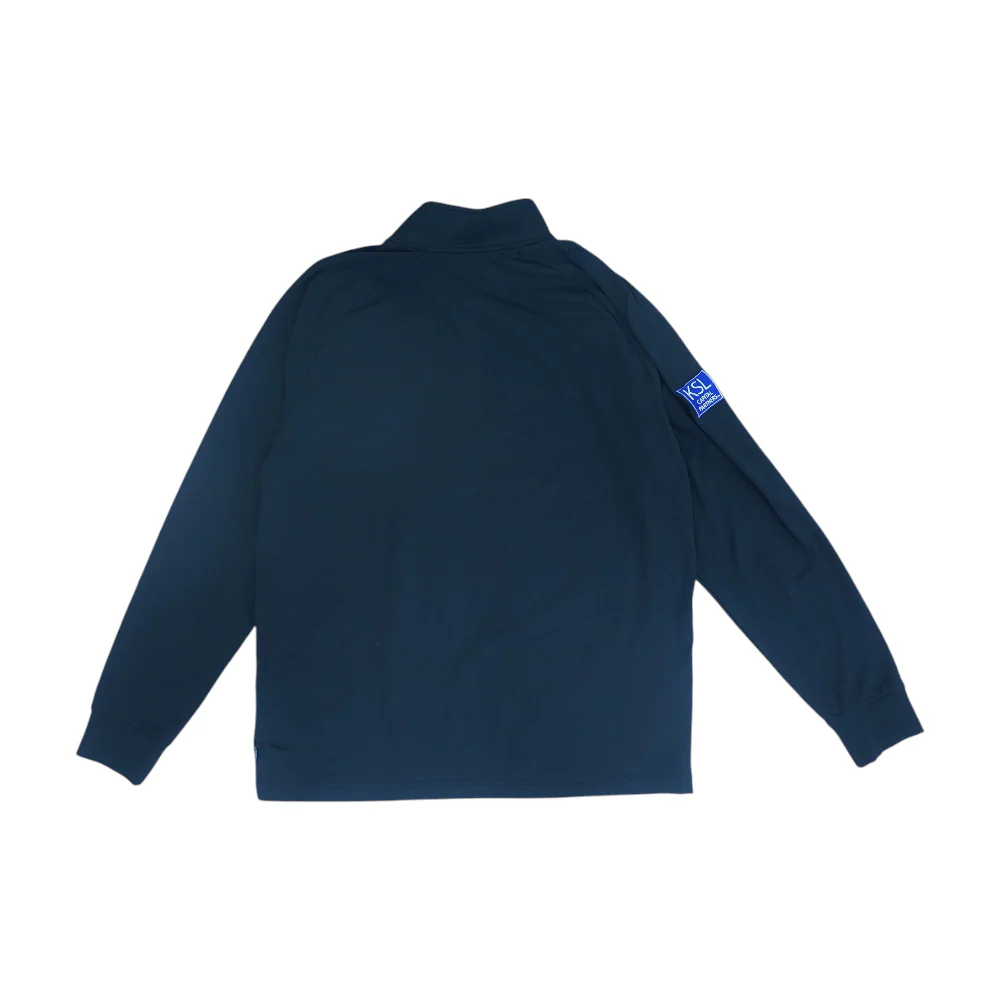 Black Solid 1/4 Zip Pullover - Image 2