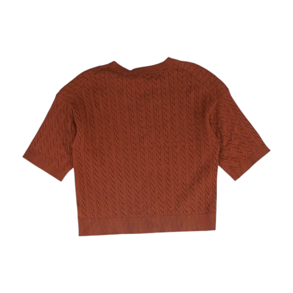 Rust Pullover Sweater - Image 2