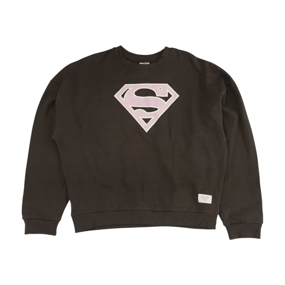 Brown Solid Sweatshirt Pullover