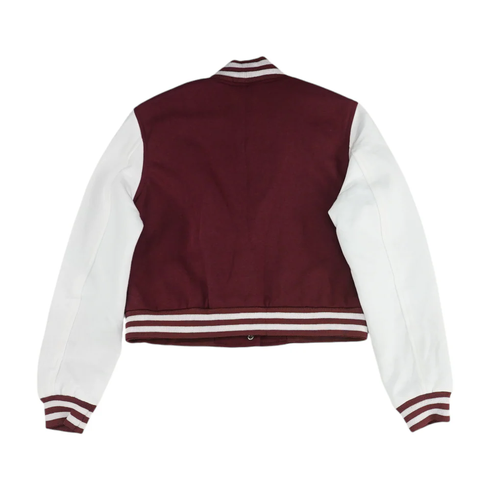 Burgundy Color Block Jacket - Image 2