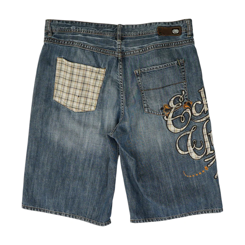 Navy Denim Shorts - Image 2