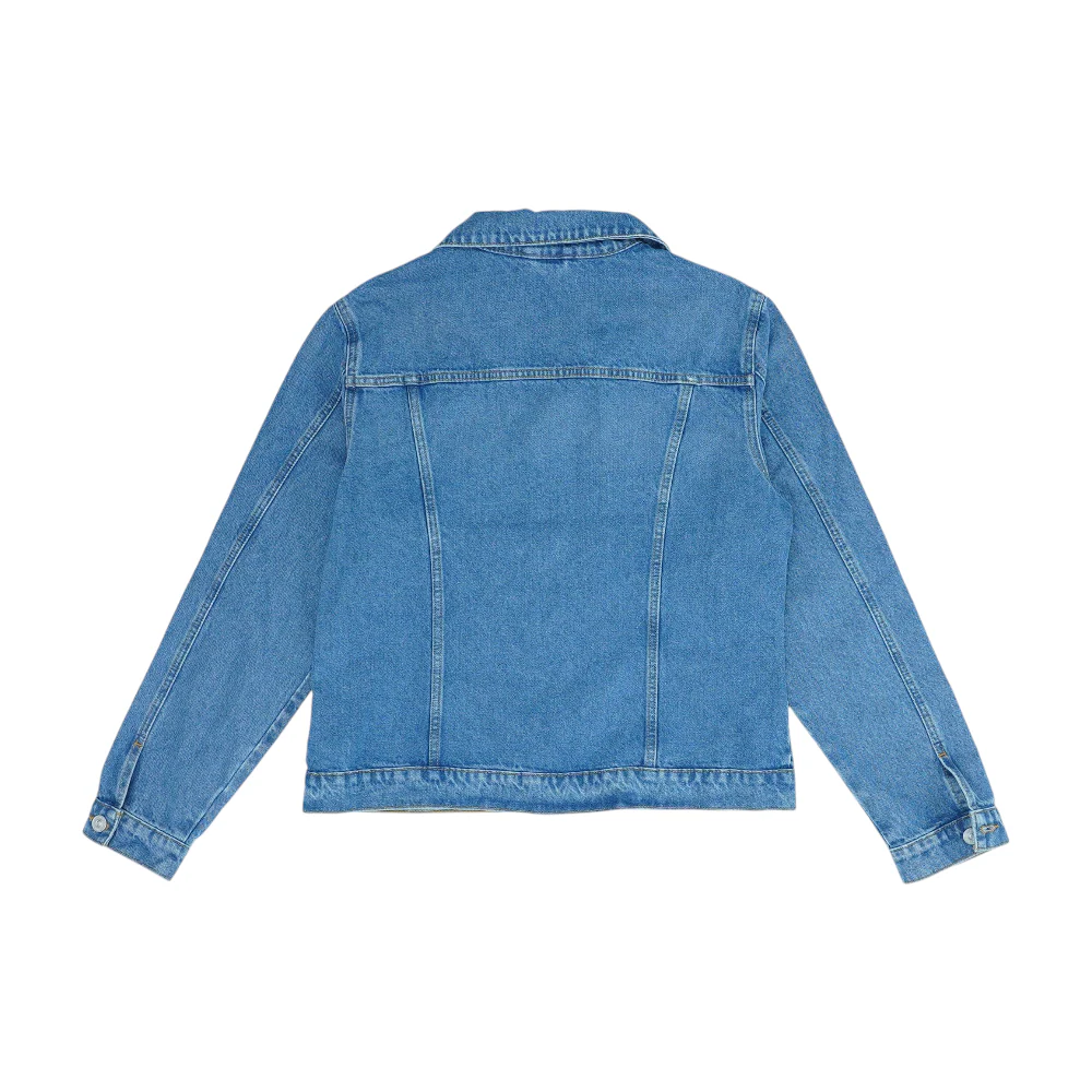 Blue Plus Solid Denim Jacket - Image 2