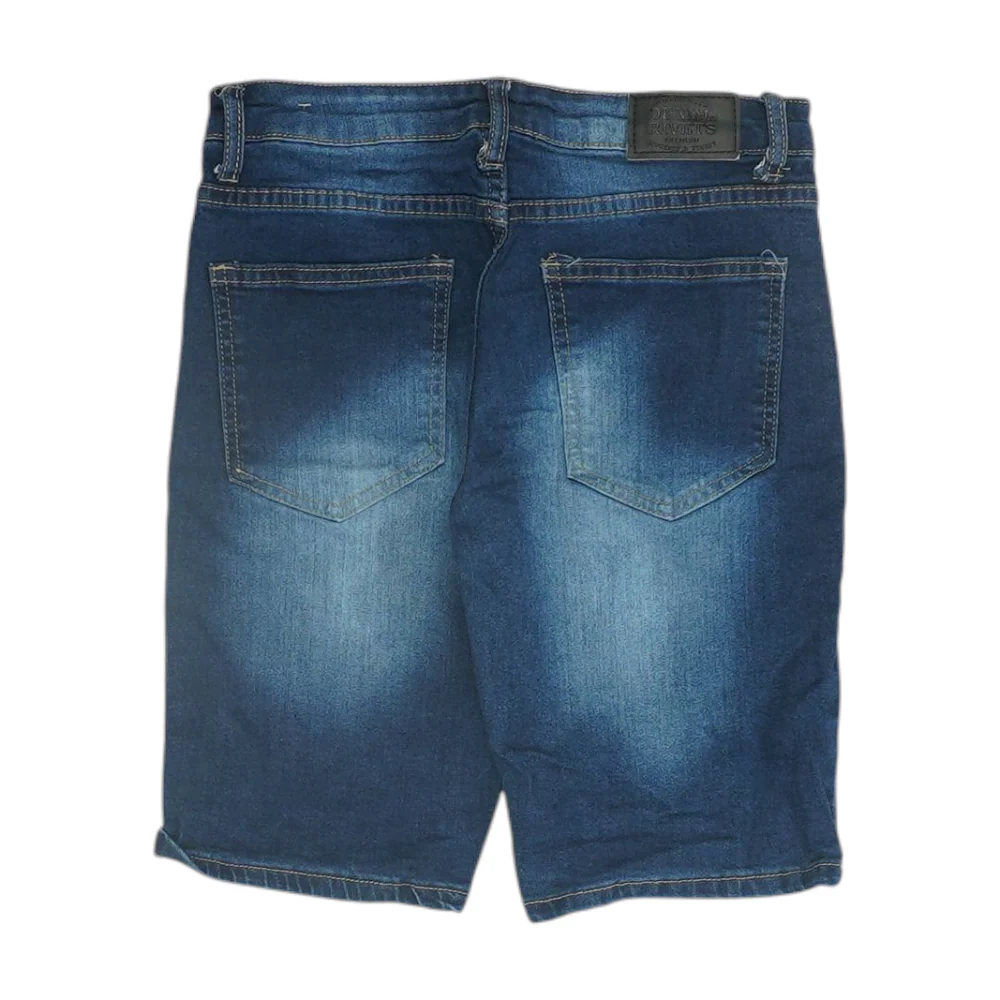 Navy Denim Shorts - Image 2