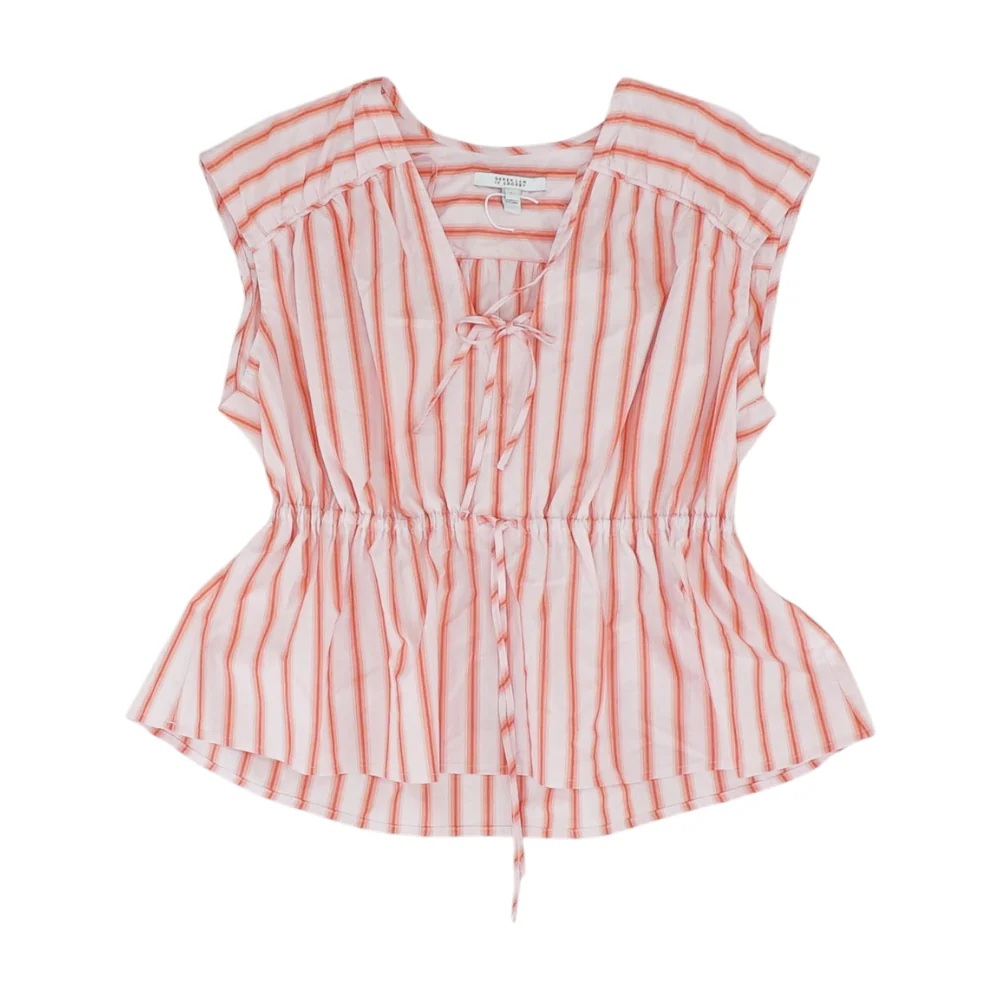 Pink Striped Blouse