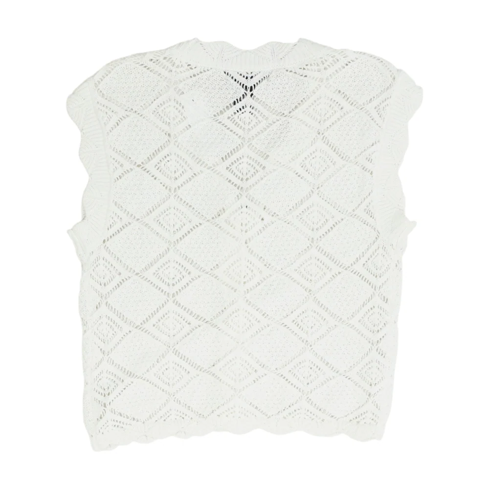 White Cardigan Sweater - Image 2