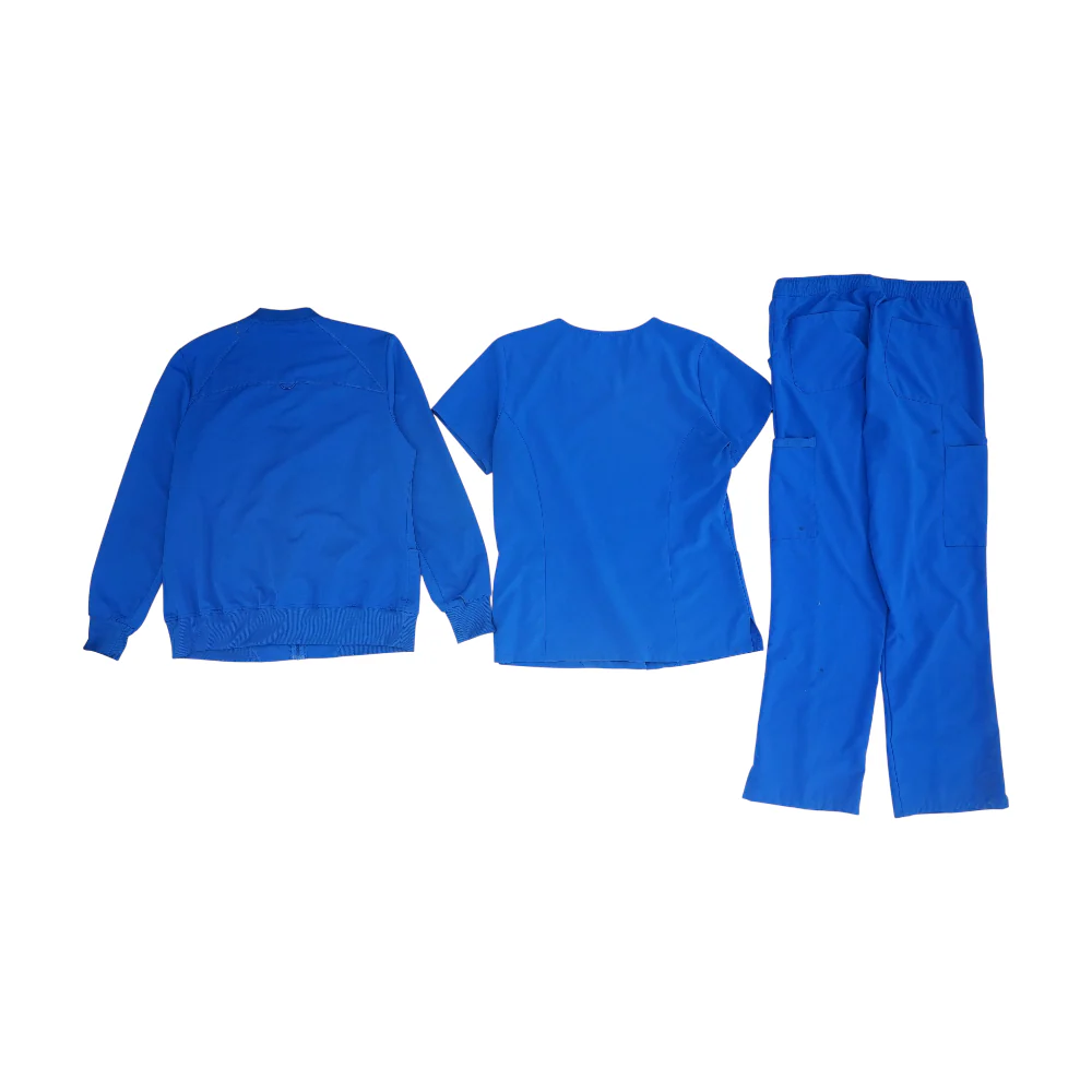 Blue Solid Pant Set - Image 2