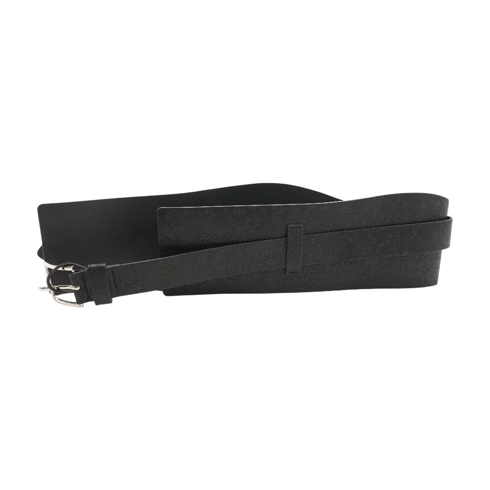 Black Faux Leather Belt