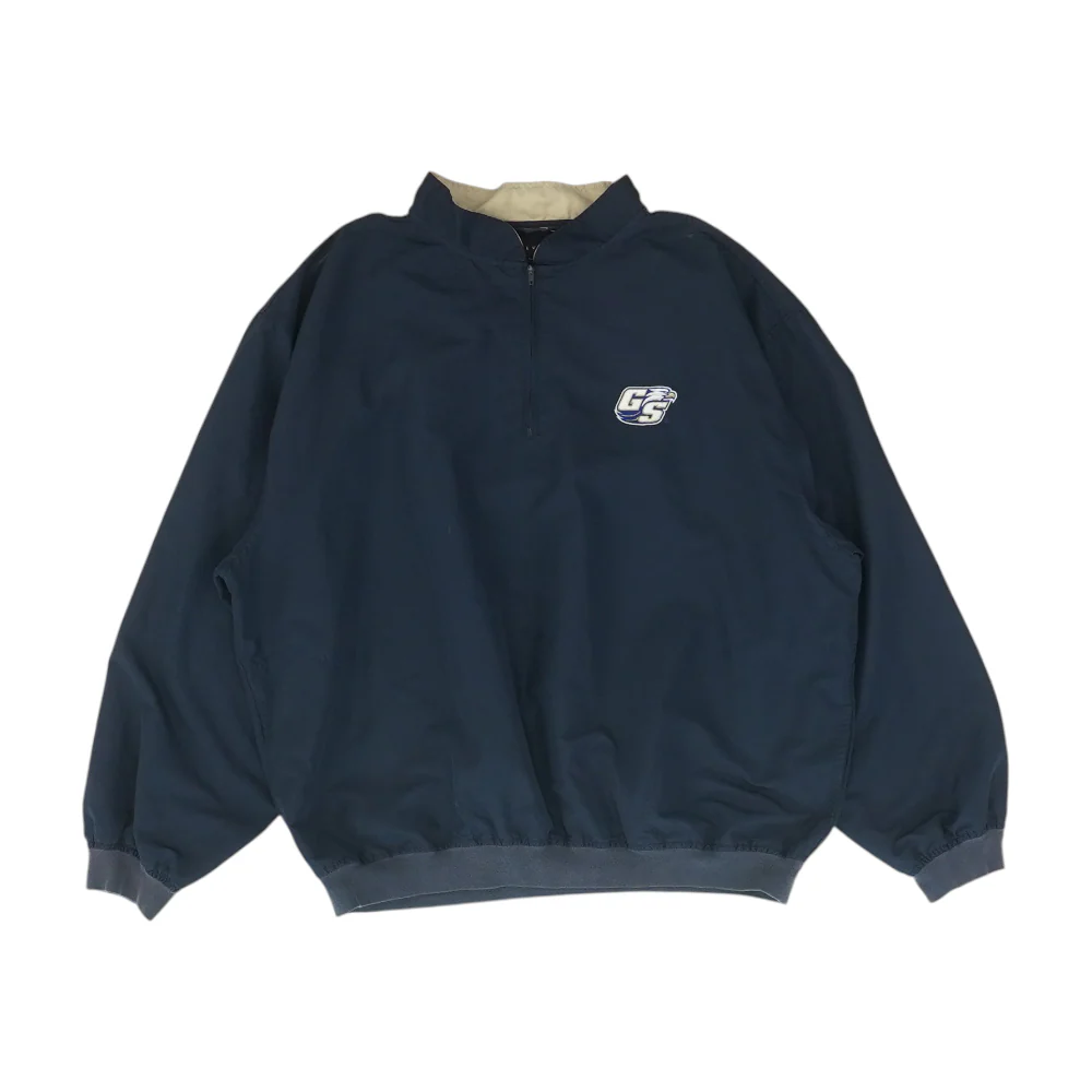 Navy Solid 1/4 Zip Pullover