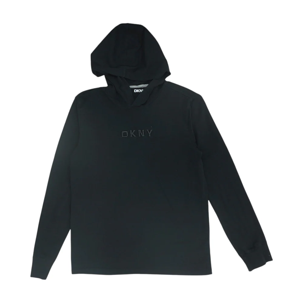 Black Solid Hoodie Pullover