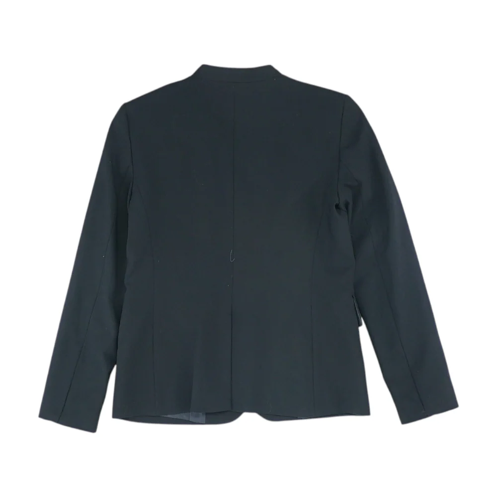 Black Solid Blazer - Image 2
