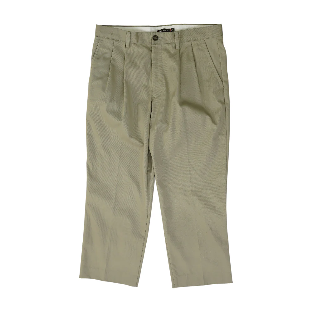 Khaki Straight Pants