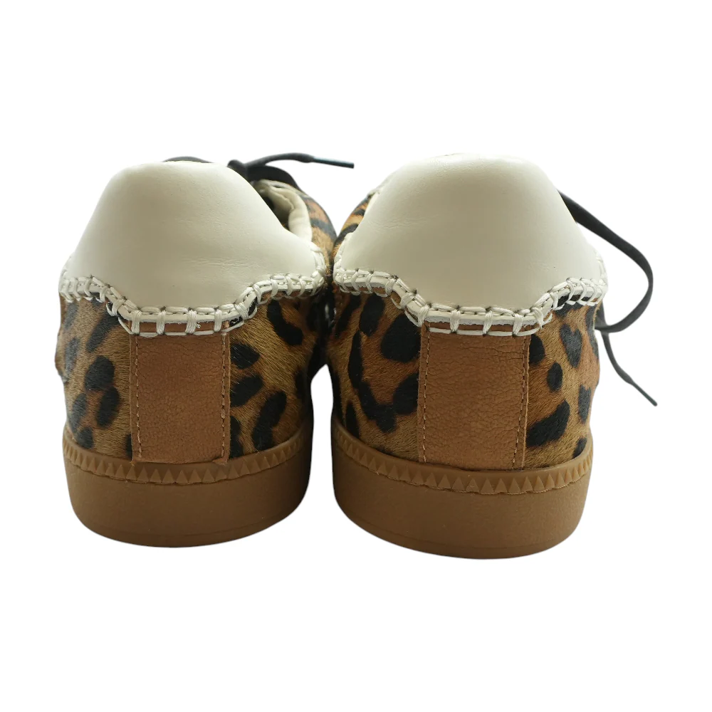 Notice Stitch Genuine Calf Hair Sneaker Athletic Shoes - Image 2