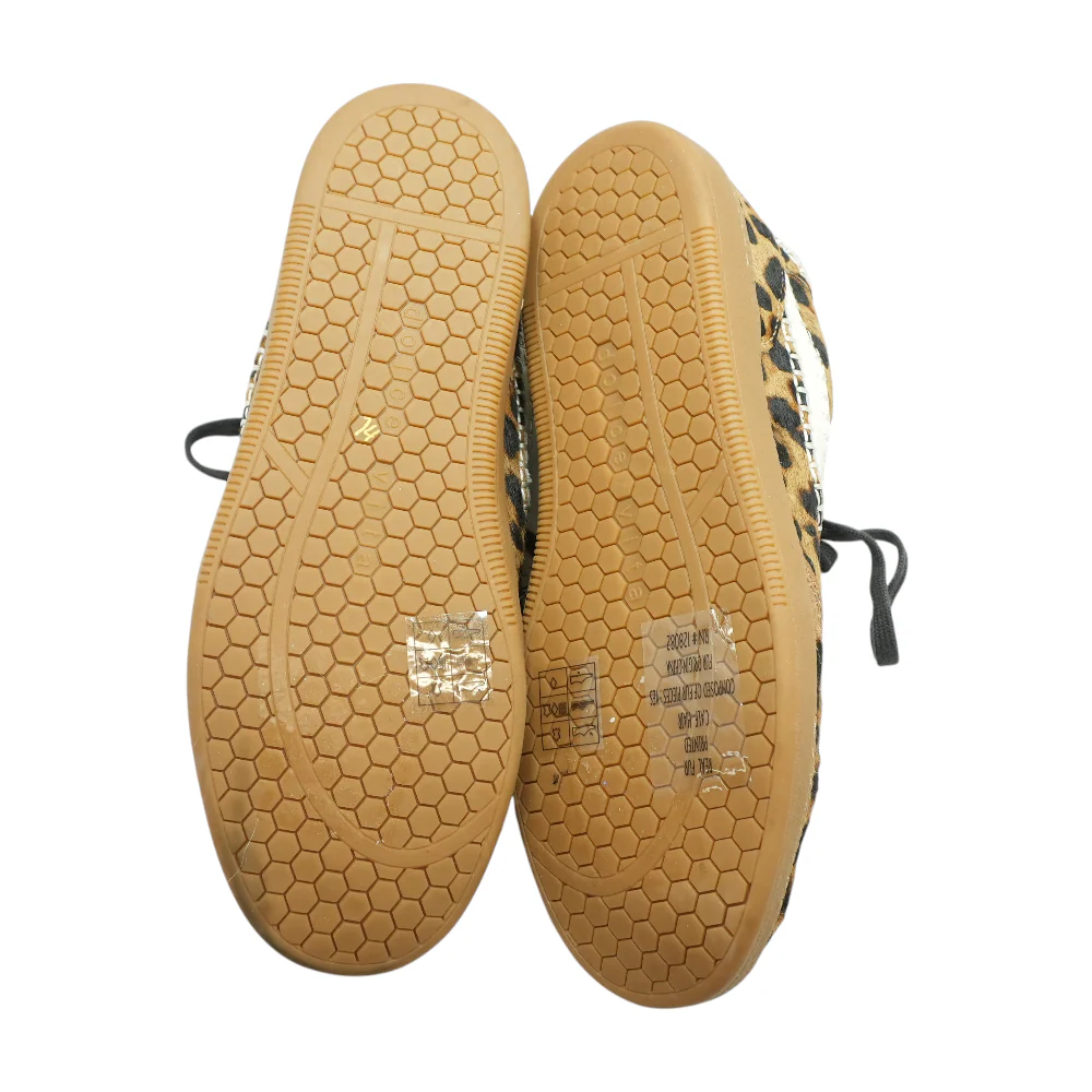 Notice Stitch Genuine Calf Hair Sneaker Athletic Shoes - Image 3